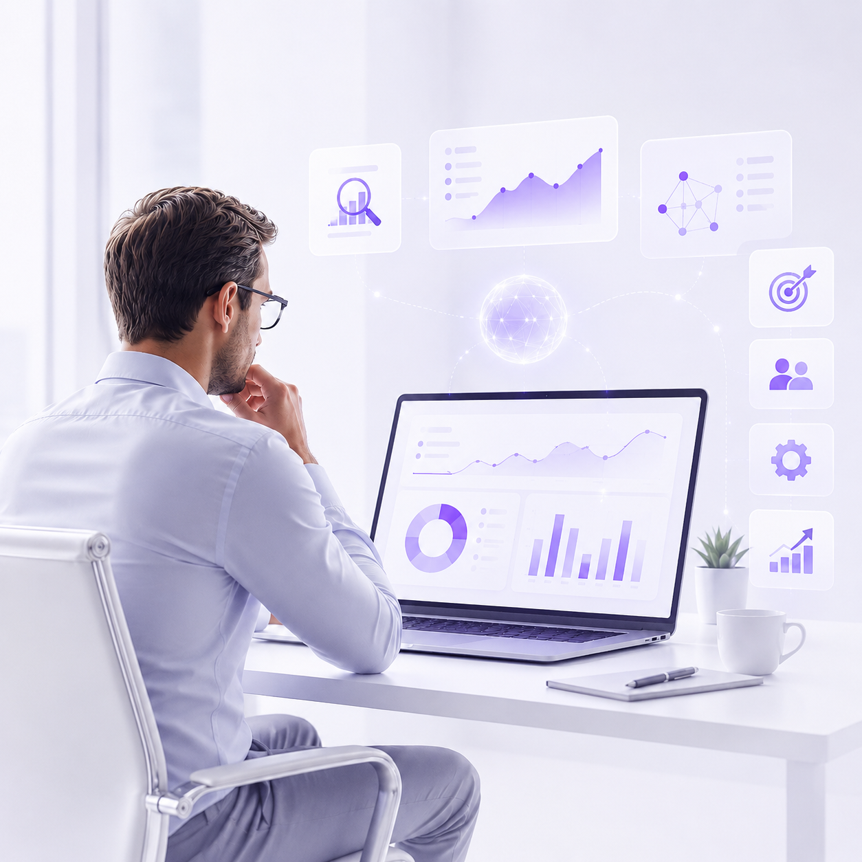 Diagnóstico de oportunidades de IA para atendimento, vendas e operação.